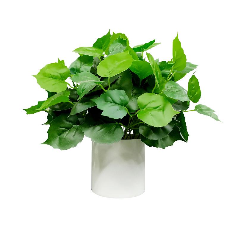 Nordic Artificial Green Plant Bonsai for Office or Home Decor - Small Indoor Potted Ornament