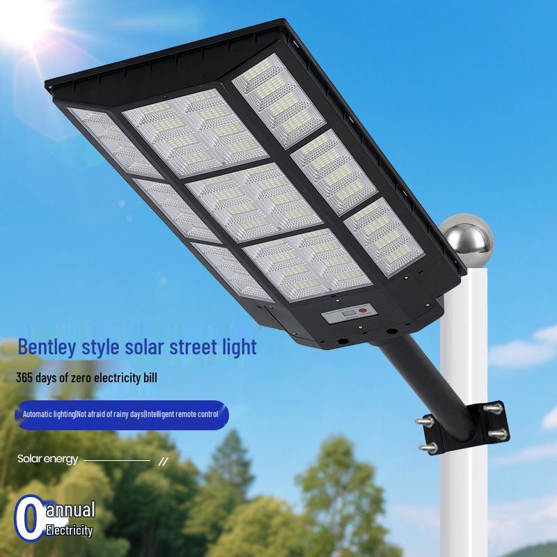 Bentley-Style Solar Street Light: Waterproof Outdoor LED with Motion Sensor
