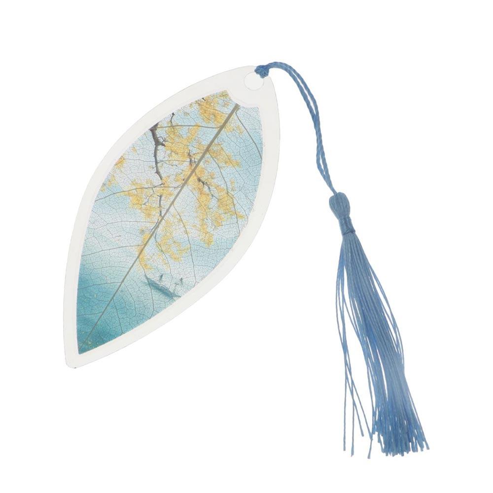 Archaic Landscape Pretty Aesthetic Tassel Leaves Bookmark Bookmarks Paper Cilp Leaf Vein Bookmark