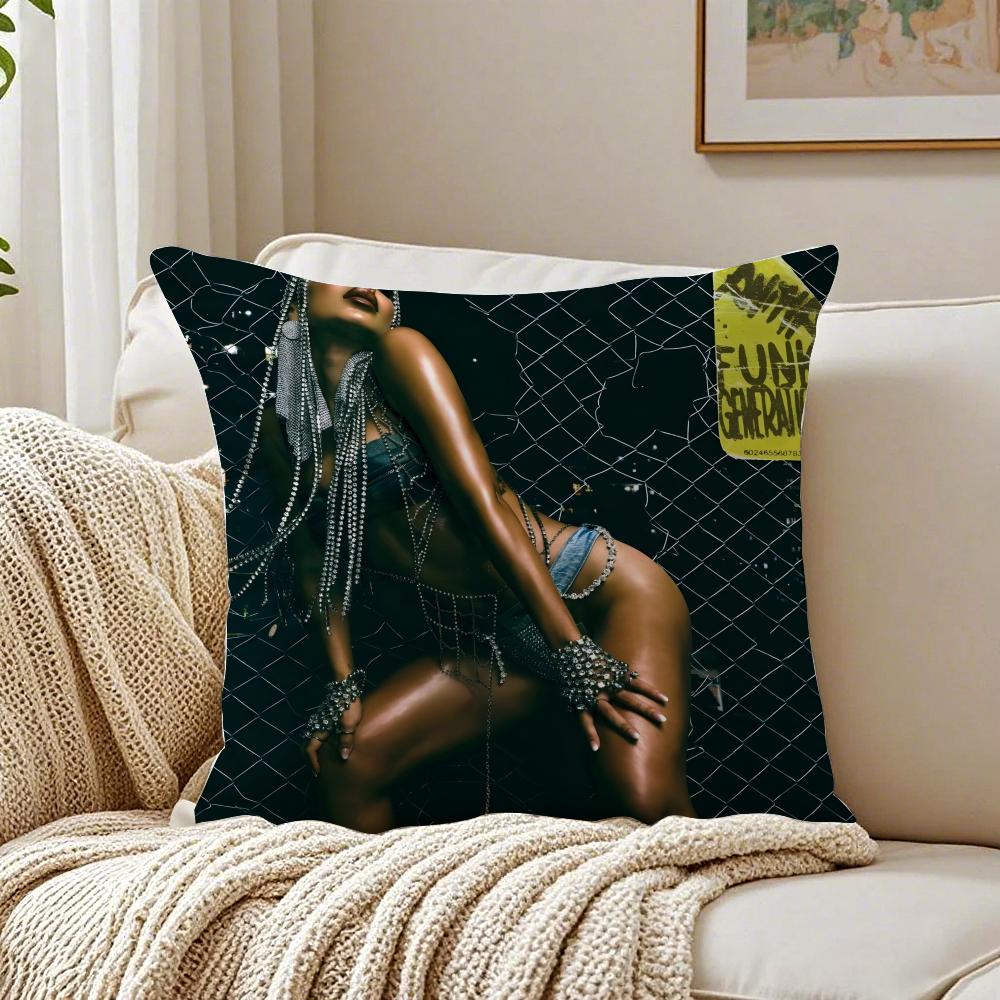 singer energetic AAnitta Cushion Cover Pillowcase Antidustmite living Room Sofa Decor Cushion Room