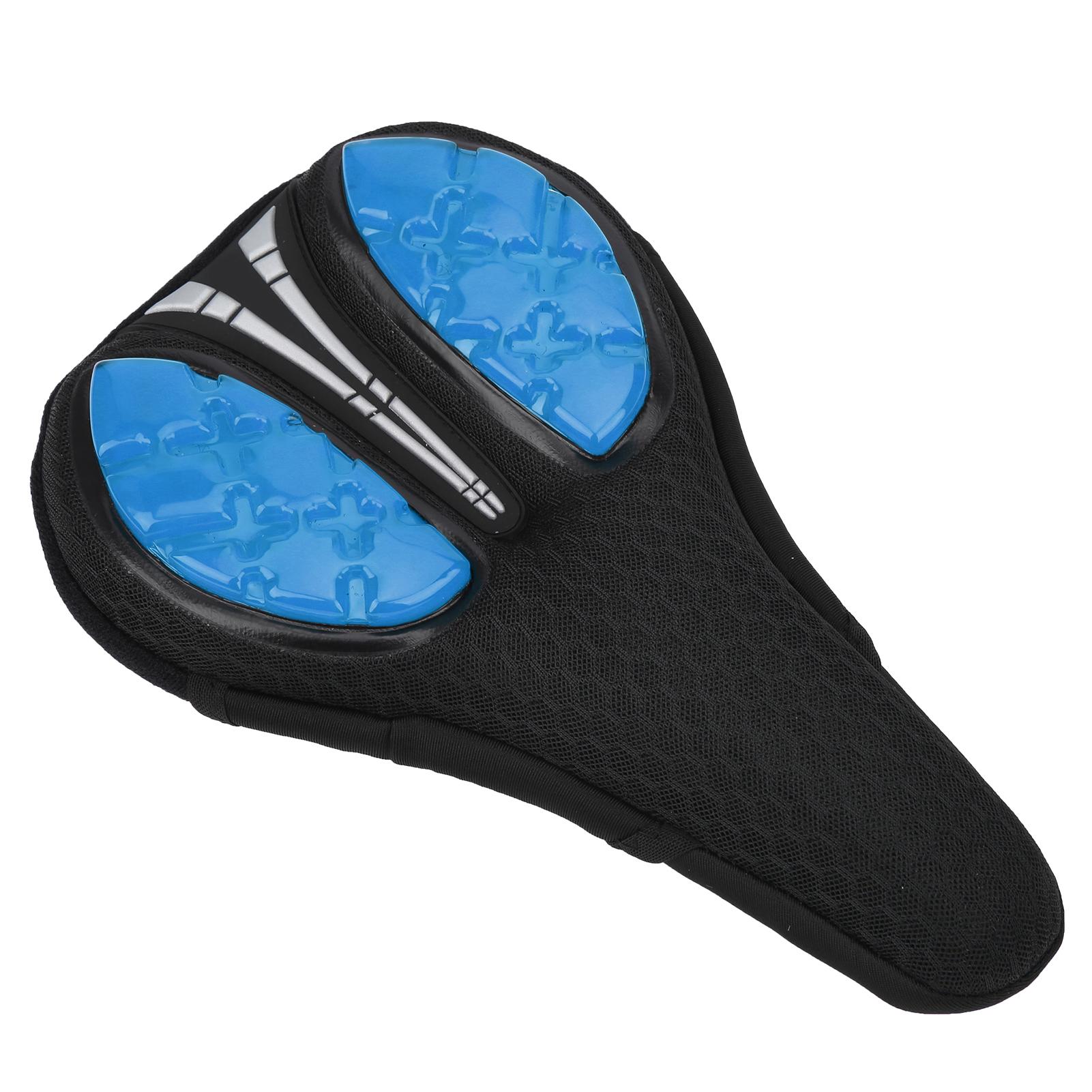 Thicken Silicone Bike Saddle Cover AntiSlip Breathable   Seat Cycling Accessory(Red )