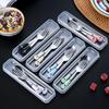 Cat Claw Stainless Steel Tableware Set Portable Cutlery Fork Spoon Chopsticks Three-Piece Suit With Box Travel Flatware Gift