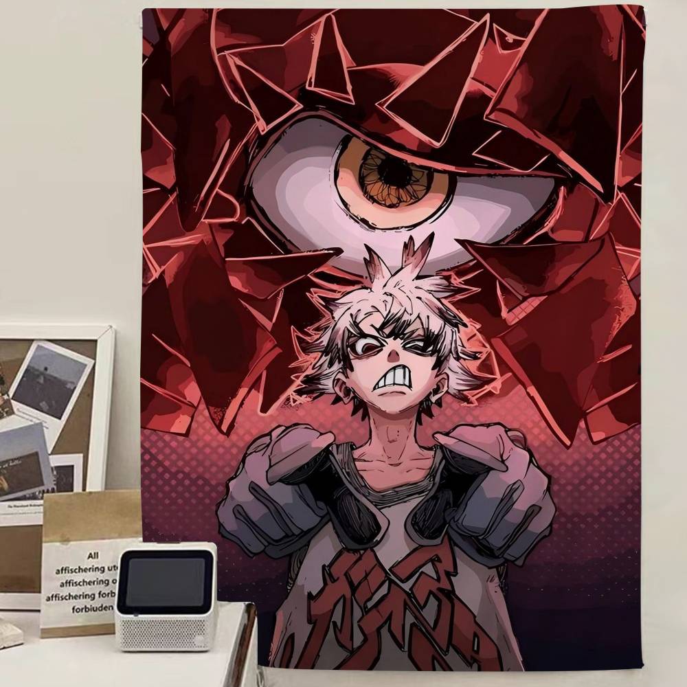 Anime di Combattimento Soprannaturale Giapponese G-Gachiakuta Appeso Arazzo Boemo Appeso Tarot Tappeti da Parete Hippie Stanza Studenti Arazzo Giapponese