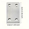10 Set Hardware Fittings Four Holes Angle Code for Furniture Wood Shelves Cabinets and So On.