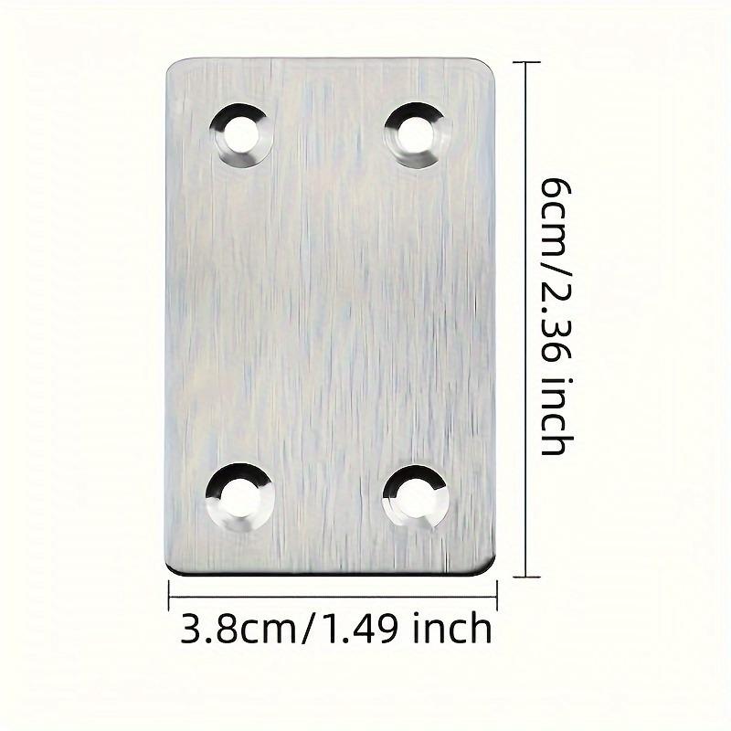 10 Set Hardware Fittings Four Holes Angle Code for Furniture Wood Shelves Cabinets and So On.