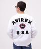 AVIREX VARSITY LOGO CREW NECK SWEAT 783-3932007 men's M white