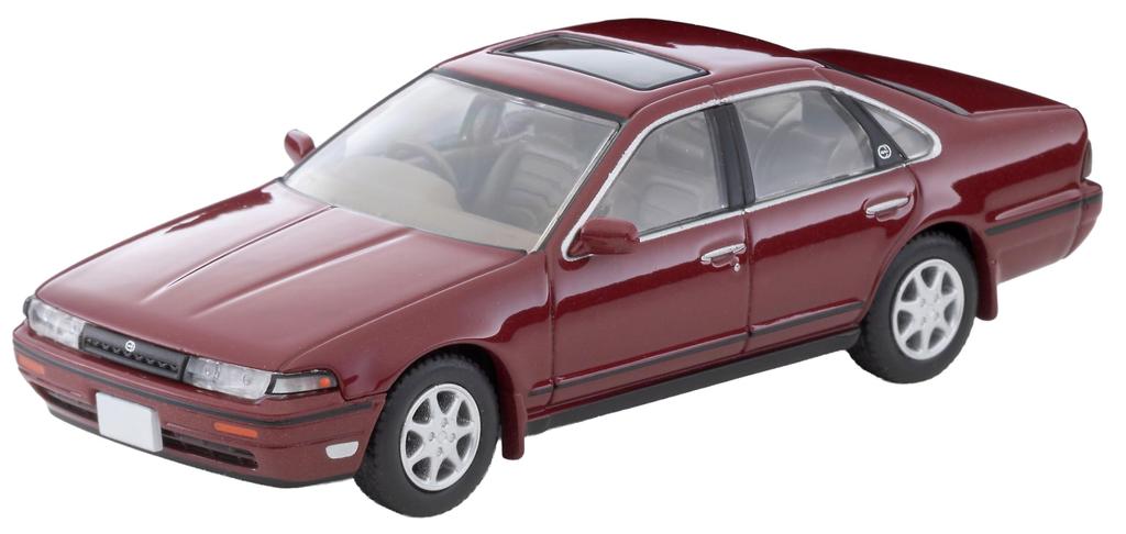 TOMYTEC Tomica Limited Vintage Neo Nissan Cefiro Town Ride N Wine Red 1991 Model 339366 1/64 LV-N319d (Finished Product)