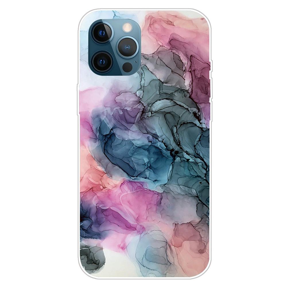 For iPhone 16 Pro Max Case Abstract Marble Pattern Printing TPU Phone Cover