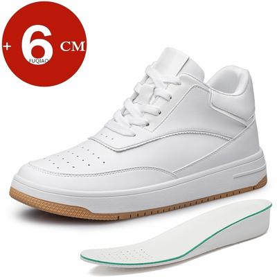 Fashion Men Genuine Leather Height Increase Sneakers Elevator Shoes Thick Platform Casual Athletic Leisure Comfortable Fashion Sports