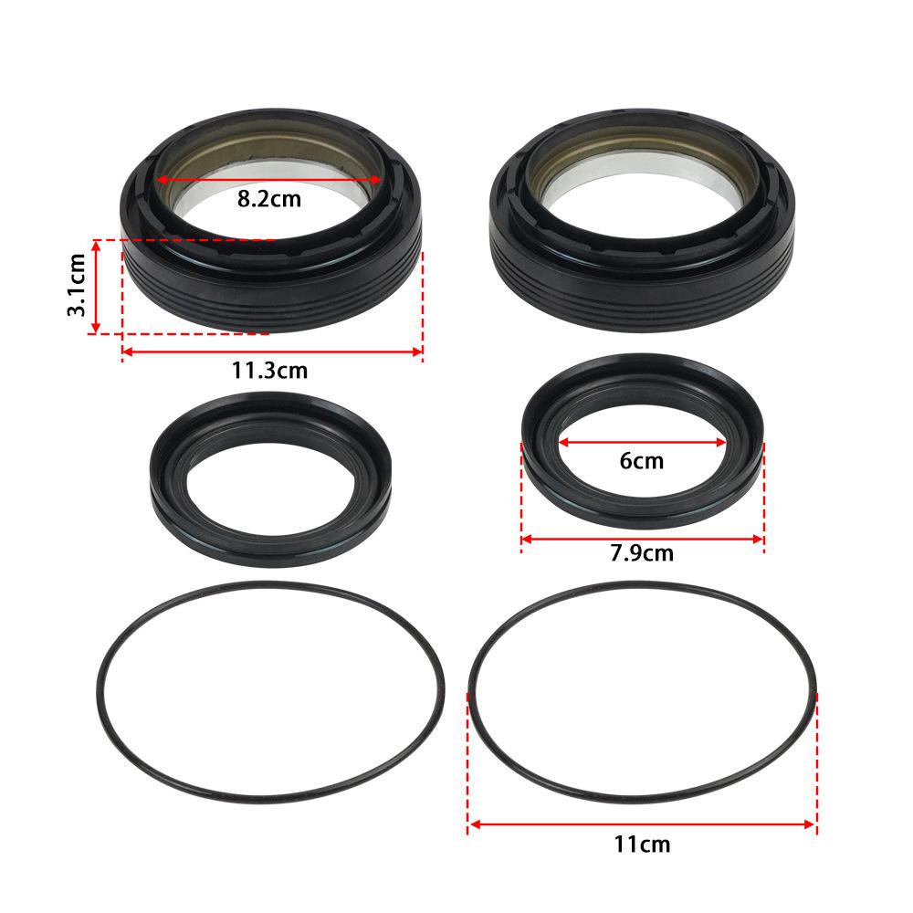 Front Axle Knuckle Tube & Oil Seal Kit for 1998-2004 Ford (50491, 50381, 41784-2)