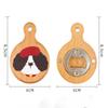 Cartoon Solid Wood Bottle Openers Magnetic with Round Handle Beer Cap Catche Refrigerator Sticker Bar