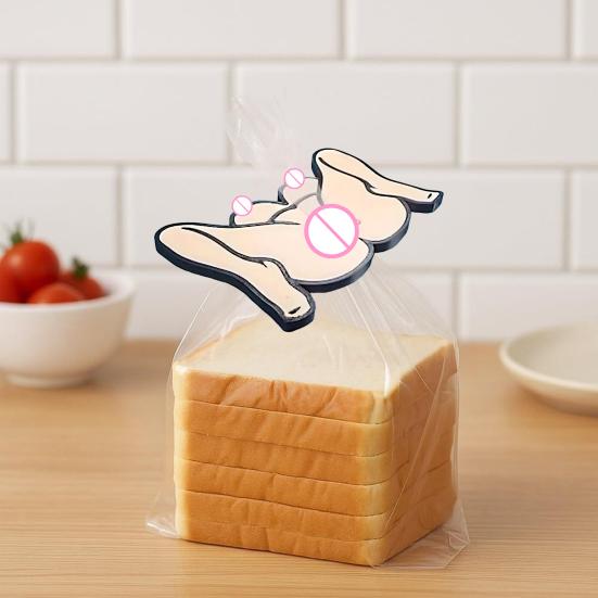Naughty Sexy Bread Clip Sexy Ladies Bag Clips Airtight Bag Sealers Reusable Food Bag Clips Novelty Kitchen Gadget