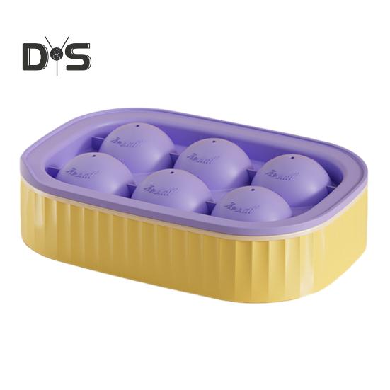 Eishockeyform, wiederverwendbarer sphärischer Eisblock-Maker, leicht zu lösende Eisschale für Whisky-Cocktails, Schokolade, Süßigkeiten, Gelee