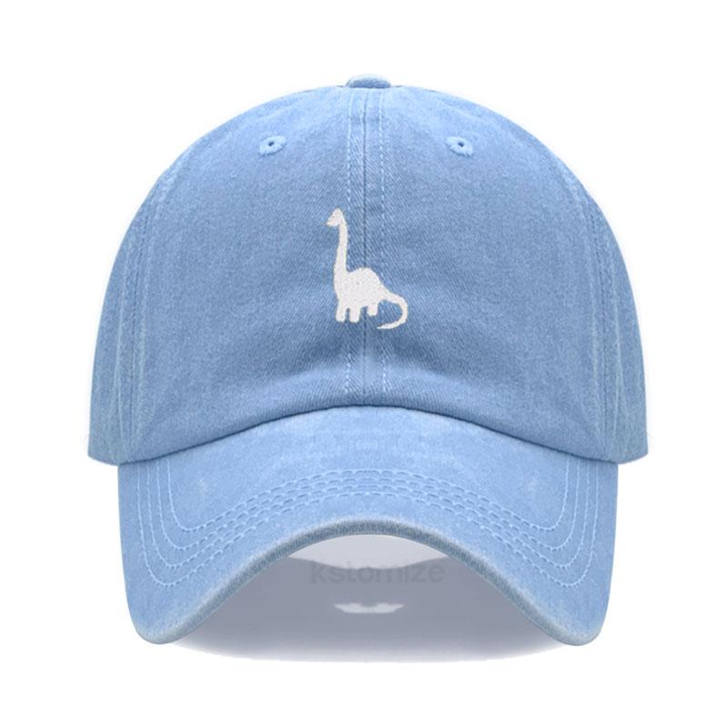 Unisex Soft Cotton Dad Hat Dinosaur Embroidery Baseball Cap For Women Men Adjustable Unisex Casual Sports Caps