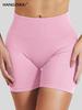 Dfyne Damen High-Waist Nahtlose Yoga-Shorts - Hüfthebend, Enganliegende Fitnessbekleidung