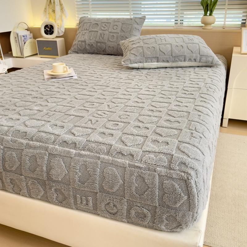 

Сохраняйте тепло, утолщенный чехол для матраса, эластичная простыня, простыня, удобный регулируемый чехол для кровати, бархатный защитный чехол для матраса 90x200x30cm