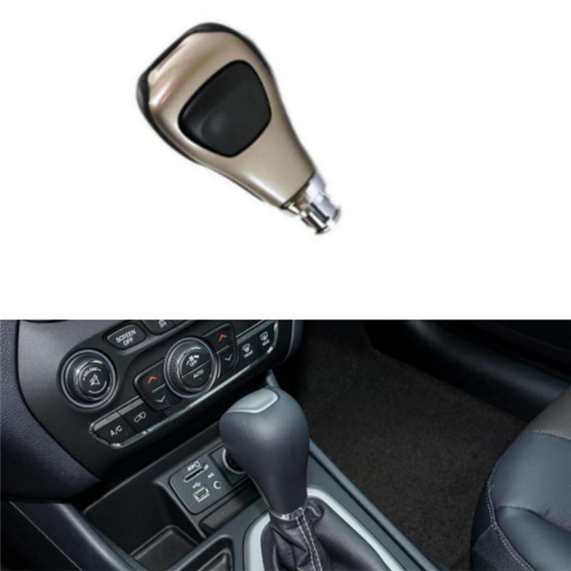 NEW-Automatic Transmission Gear Shift Knob With Mounting Kit Shifter Lever 5YD261X9AA For Jeep Cherokee 2014-2018