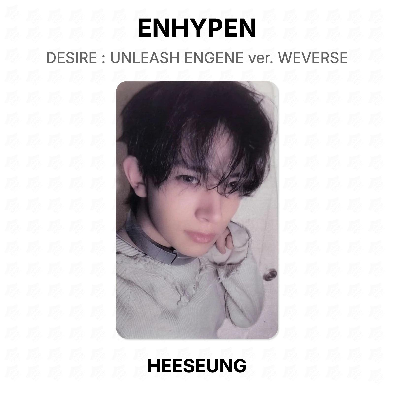 ENHYPEN DESIRE : UNLEASH ENGENE ver. WEVERSE Official Photocard HEESEUNG