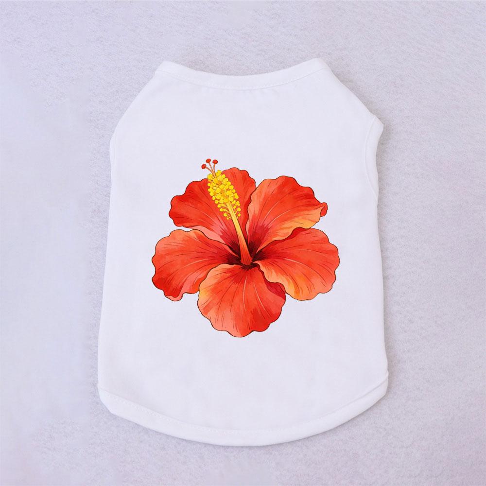 Cat Aummer Vest Hibiscus Pattern Comfortable Material Cats & Dogs Parties Clothes Suitable For Persian ,Siamese cats