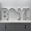 1Pc 73cm Lighting Heart Frame KT Board Party Decor for Wedding Birthday Home Party Decorating Tool
