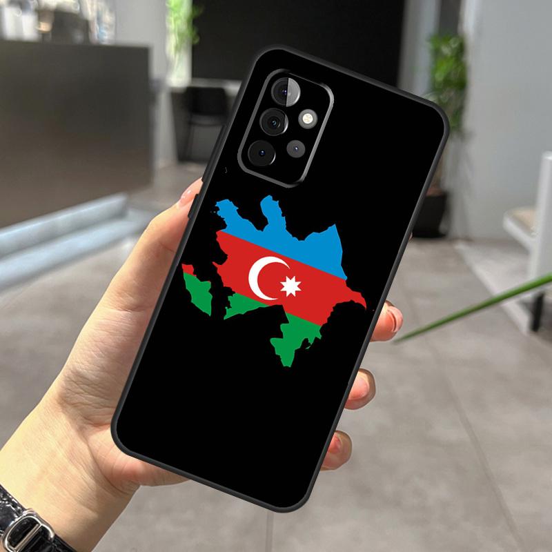 Azerbaijan Flag Case For Samsung Galaxy A12 A32 A52 A05 A36 A56 A26 A16 A53 A33 A13 A55 A35 A15 A14 A34 A54