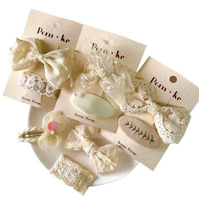 2Pcs Lace Baby Girl Hairpins Bow Korean Children Hairclip for Girls Gift Princess Kids Hair Accessories Baby Hair Clips