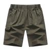 Men's Lightweight Summer Cargo Shorts Multi Pocket Casual Work Shorts Elastic Waist Outdoor Functional Short Pants for Men