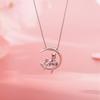 Moon Cat Necklace Female Student Niche Clavicle Chain Female Simple Temperament Clavicle Necklace