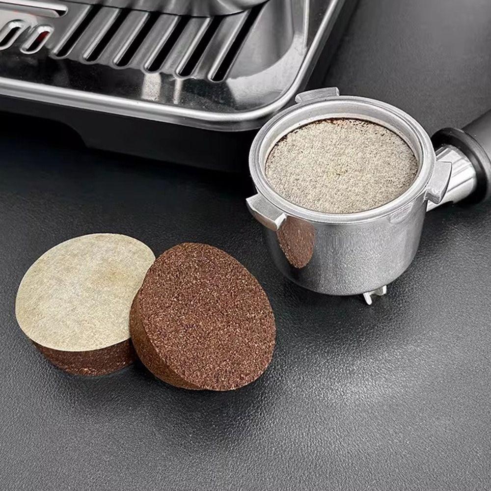 51mm Size Coffee Filter Paper Puck Screen Circular Shape Portafilter Puck Screen Paper Material Set of 100