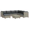 8 Piece Rattan Lounge Set with Cushions GENDT Natural Rattan Kubu Grey