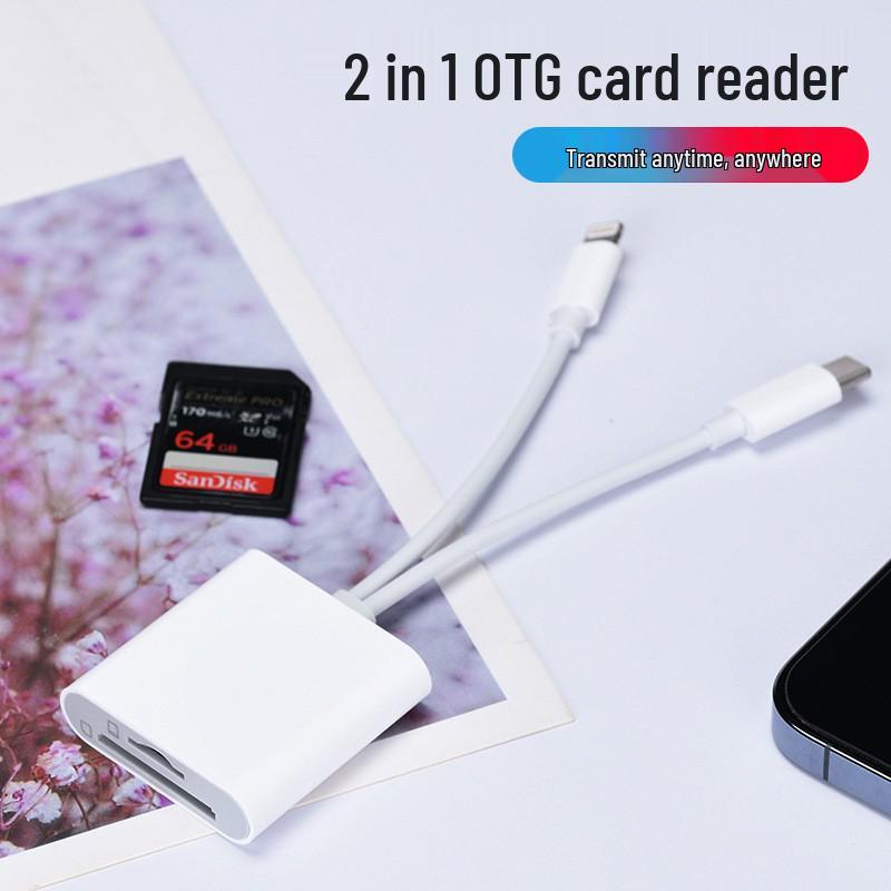 Type-C OTG 2.0 SD/TF Card Reader for Android Phones and Computers - Multi-Function Disk.