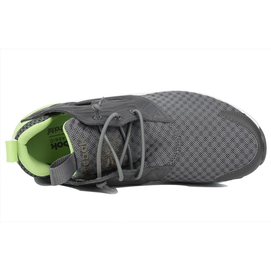 Reebok Furylite Mesh Synthetic Leather Minimalist Daily Low Top Lifestyle Shoes Women sneaker Gray Green V72680