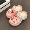 Cute girl heart hole shoes women's new summer casual outer wear thick-soled two wear beach cool slippers