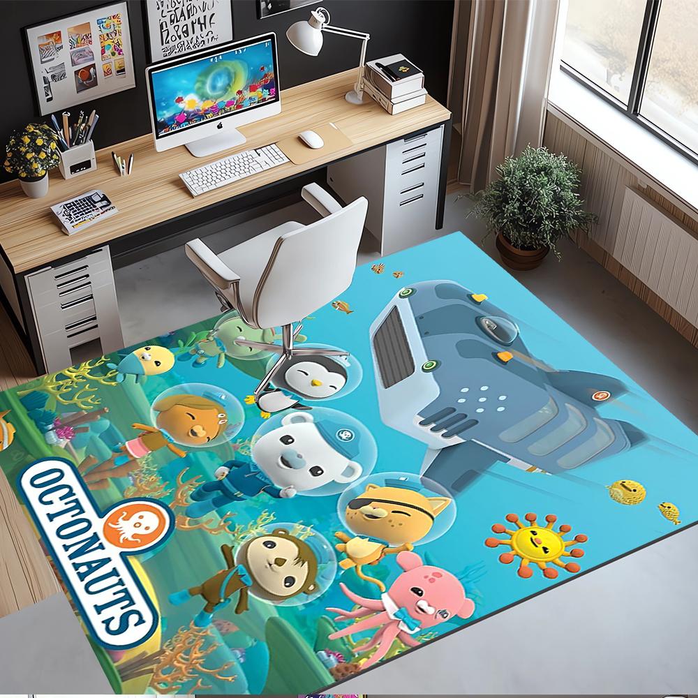 Octonauts Printed Carpet Rug for Office Chair Living Room Bedroom Kitchen Room Decor Gifts
