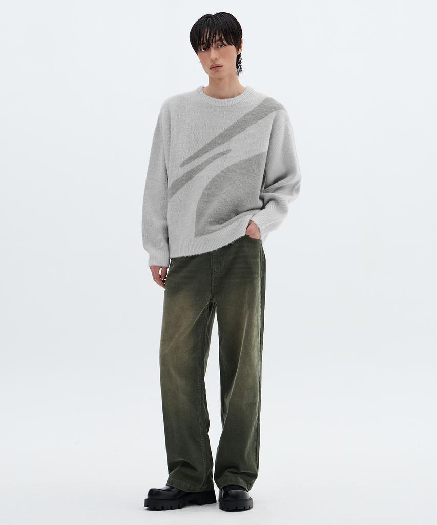 FILLUMINATE Vintage Washed Corduroy Pants - Black