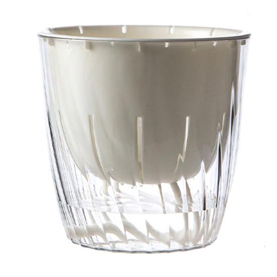 1/2 Stück Blumentopf Wasser Automatisch Selbstbewässernd Hydroponischer Einfüllstutzen mit Entwässerungslöchern Blumentopf Transparente Basis Pflanztopf