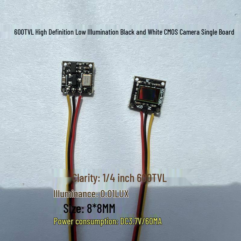 

600-Line HD Low-Light B&W CMOS Camera Module with 8x8 Color CMOS Single Board Color