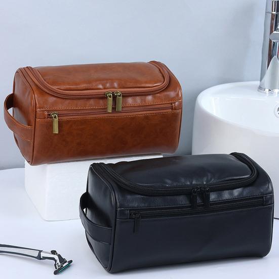 Makeup Bag Travel Toiletry Bag Large Capacity Multiple Compartments Zipper Closure Waterproof Cosmetic Bag Hanging Toiletry Bag