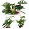 Artifical Simulation Monstera Leaves Water Grass Ornament Aquarium Fish Tank Landscaping Decoration