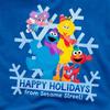 Sesame Street Unisex Adult Happy Holidays Cookie Monster T-Shirt
