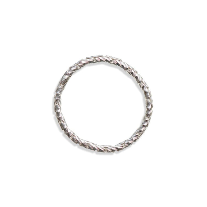OURPIERRE STRING ROPE CHAIN RING SILVER