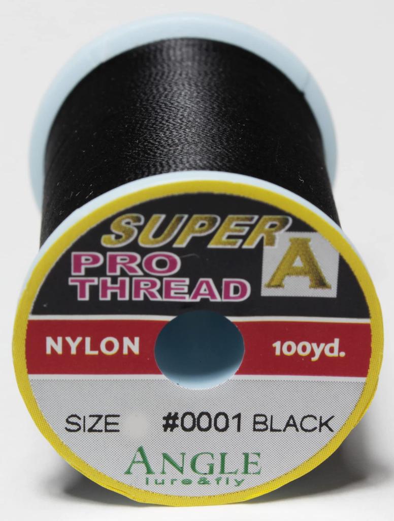 Angle Super A Pro Thread Nylon/D Size #0001/BLACK Rod Winding