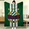 Sk Rapid Wien Print Flannel Blanket, High quality Comfortable for All Seasons, Home Decor, Warmth and Comfort, Perfect for Christmas Gifts