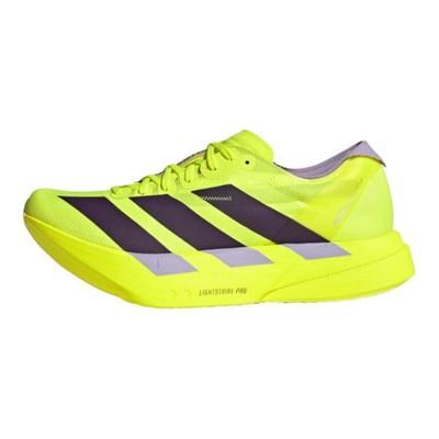 Adizero Adios Pro 4 Giallo Solare Prugna Scarpe da Ginnastica da Uomo Aura-Polvere di Prugna JP6623