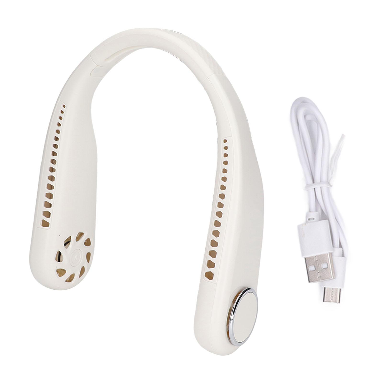 

Hanging Neck Fan 3 Modes USB Charging 3600mAh Battery Angle Design Face Fan for Travel