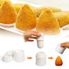 Cone shaped round Rice-meat dumplings making machine sushi rice potato ball making tool suitable for home DIY kitchen gadgets