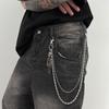 SHIXIN Goth Totenkopf Skelett Anhänger Gürtel Hüftkette Herren Punk Metall Hosenketten Schlüsselanhänger Ring Clip Zubehör Halloween Schmuck