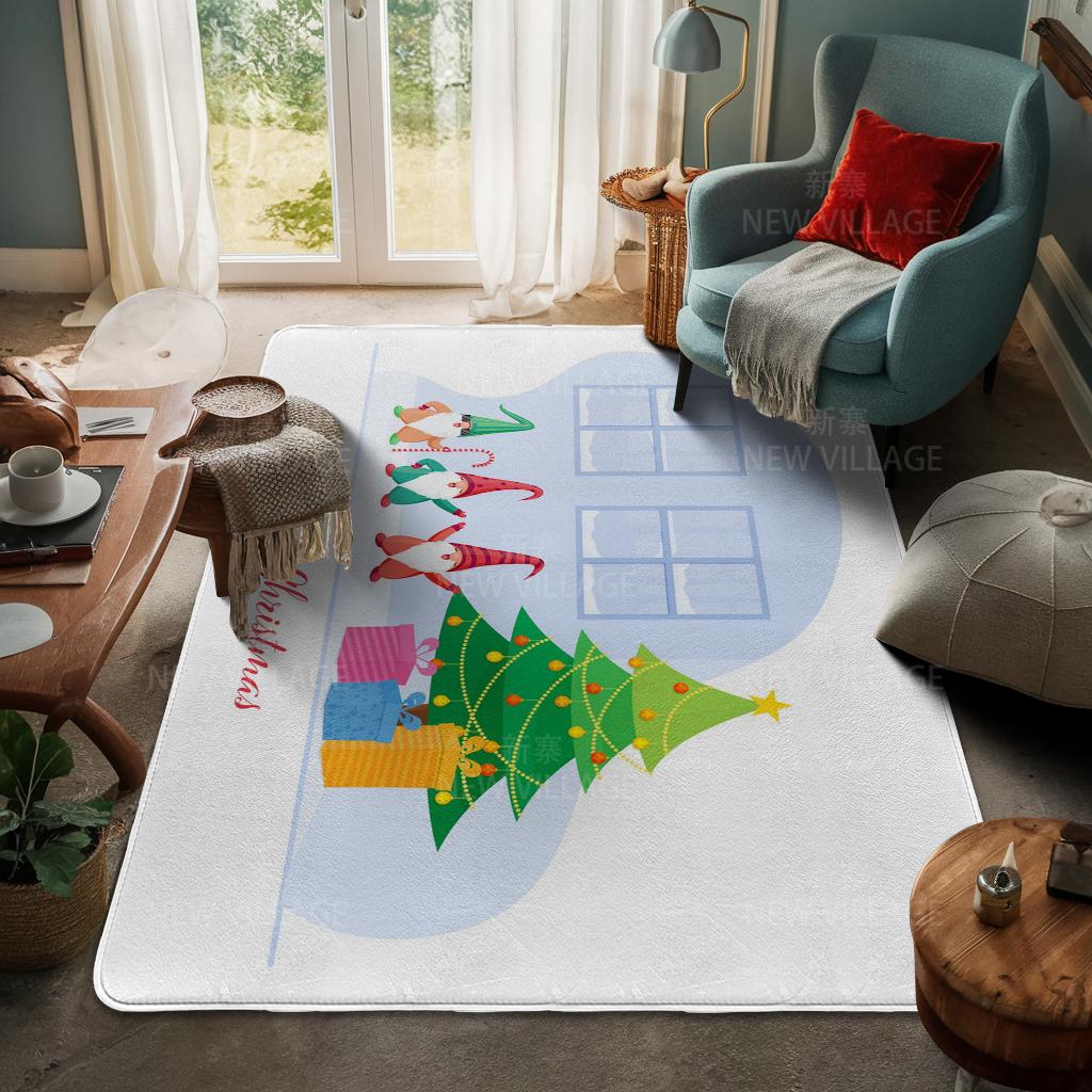 Koberec ke vchodu do domu Rohožka ke dveřím do domu Obývací pokoj Vana Koupelna Protiskluzové koberce s absorpcí vody vana Veselé Vánoce zima