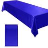 Satins Banquet Tablecloth 57 X 71 Inch Rectangular Draped Table Cover with Smooth Silky Fabric for Wedding Reception Decors