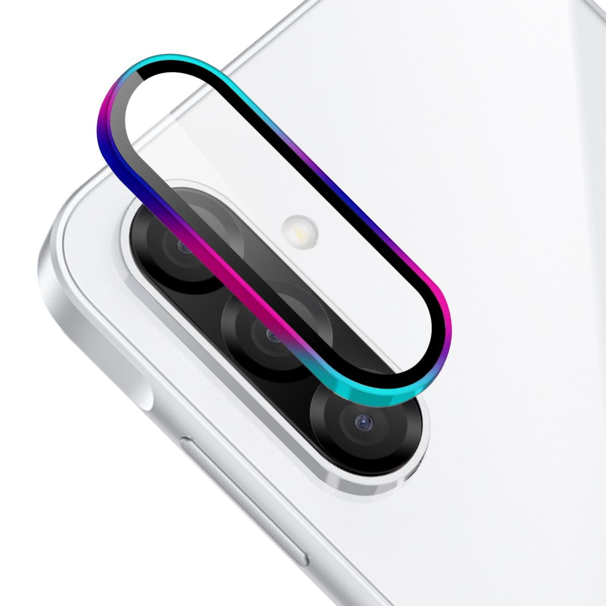 

For Samsung Galaxy A26 5G Camera Lens Protector ENKAY Hat-Prince Metal Ring Lens Film Colorful